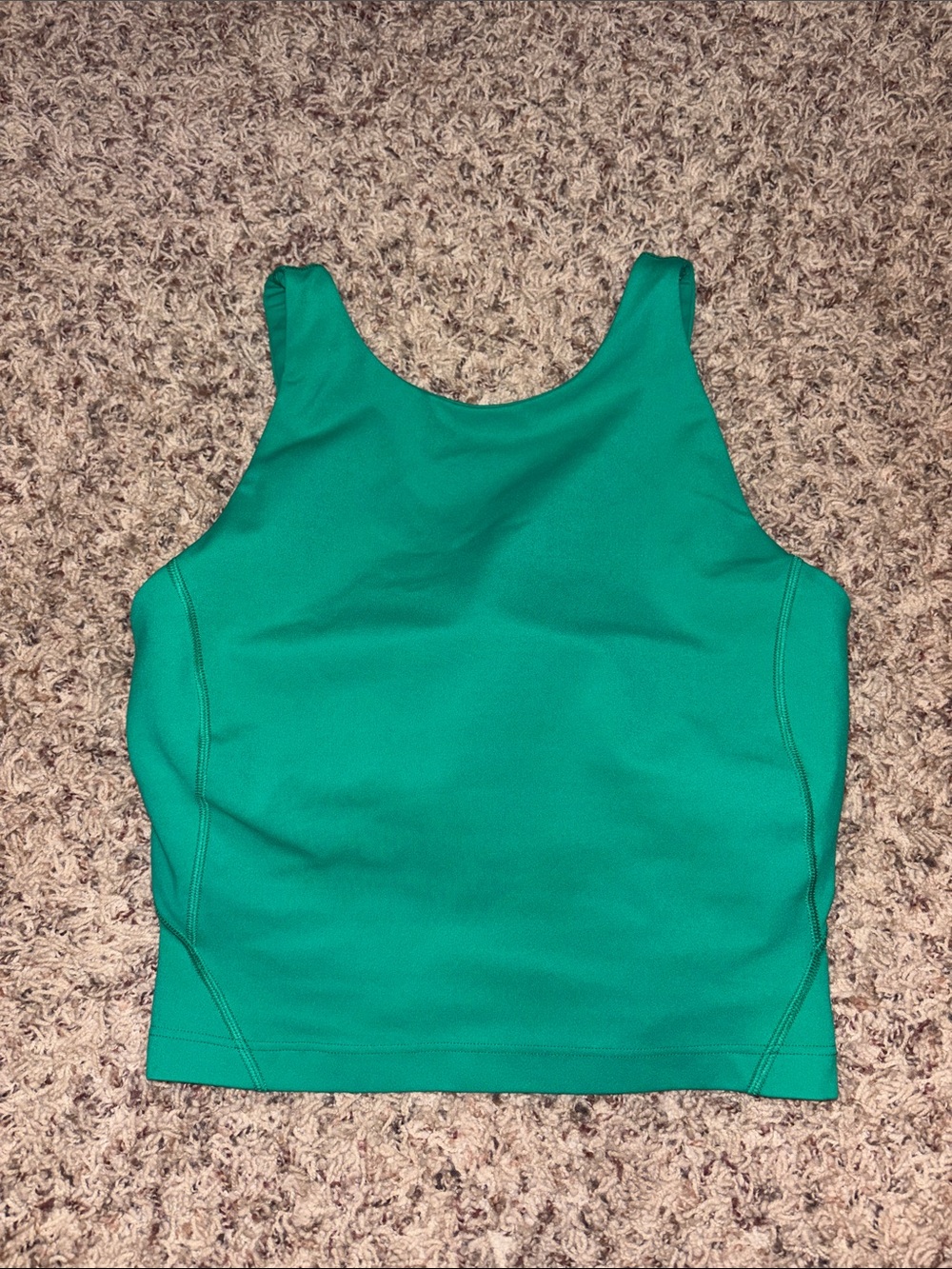 lululemon athletica Teal Green Crop Tank Top